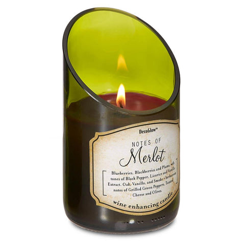 zd- **WINE BOTTLE MERLOT SCENTED CANDLE** Free Shipping