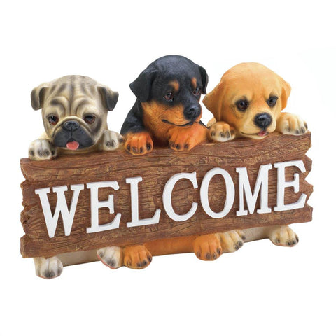 y-                                     PUPPY WELCOME SIGN---------------------                                                         Free Shipping